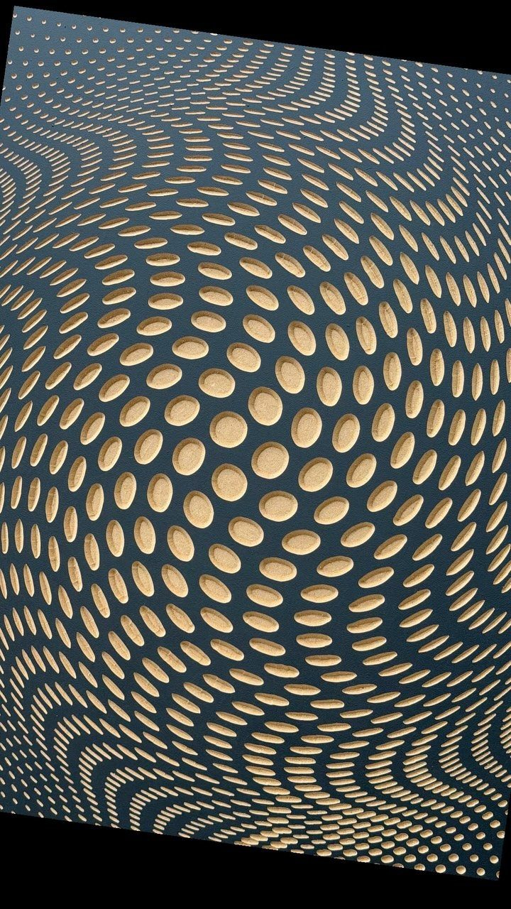 CNC Router Projects and Ideas: 10 Wood Pieces to Make 4 Dark blue decorative wall art panel with circular cutouts creating a spherical illusion